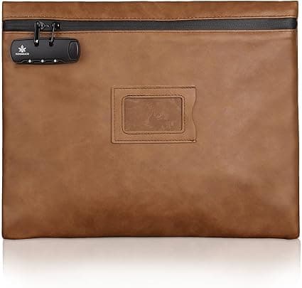 Notary Bag with Lock, 13.6 x 10 Inches Heavy Duty